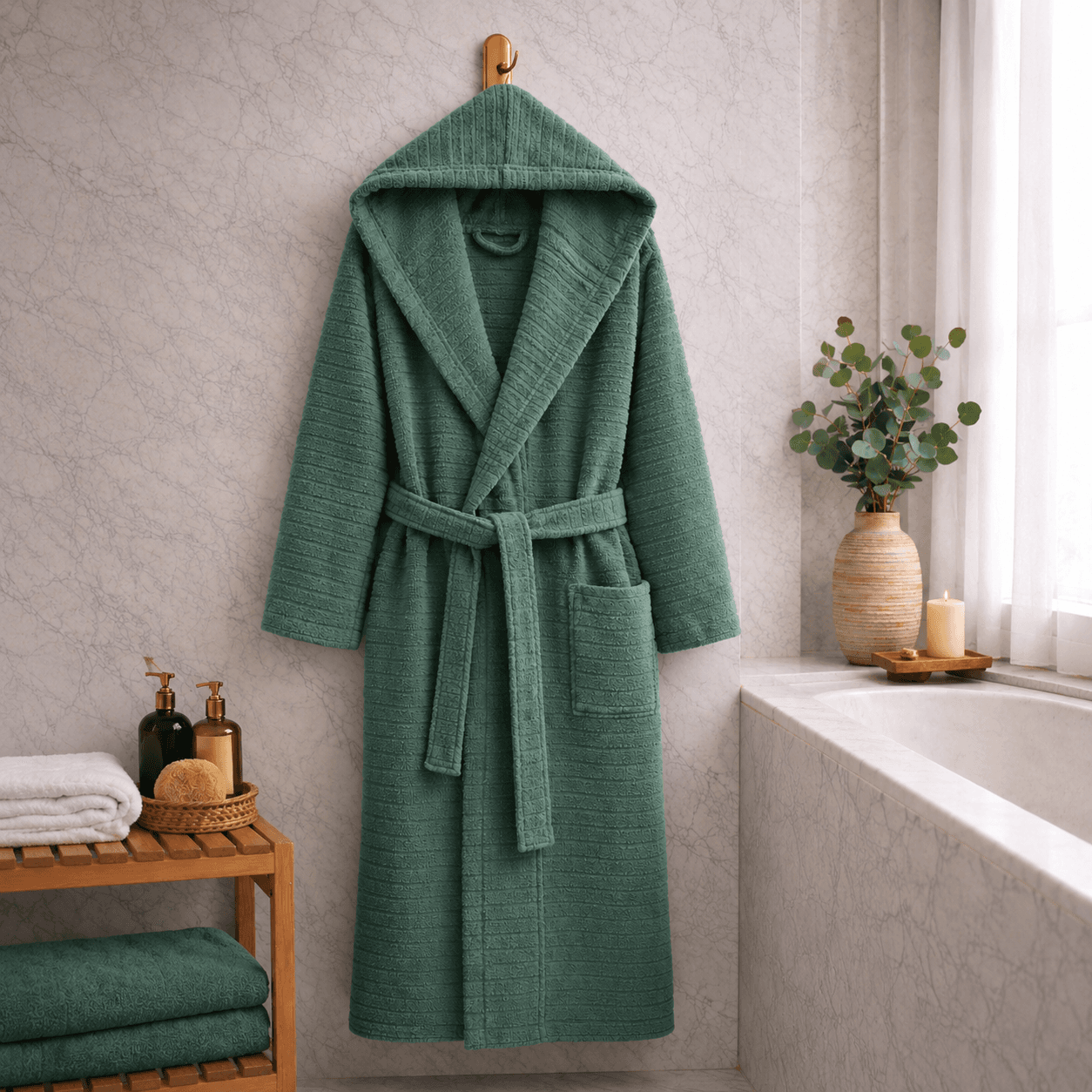 Bathrobes - Olive Green